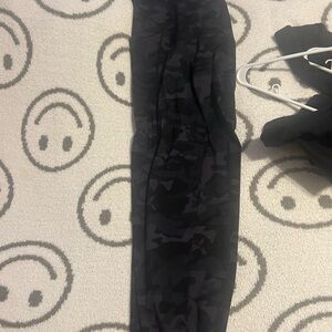 Black Camouflage Joggers
